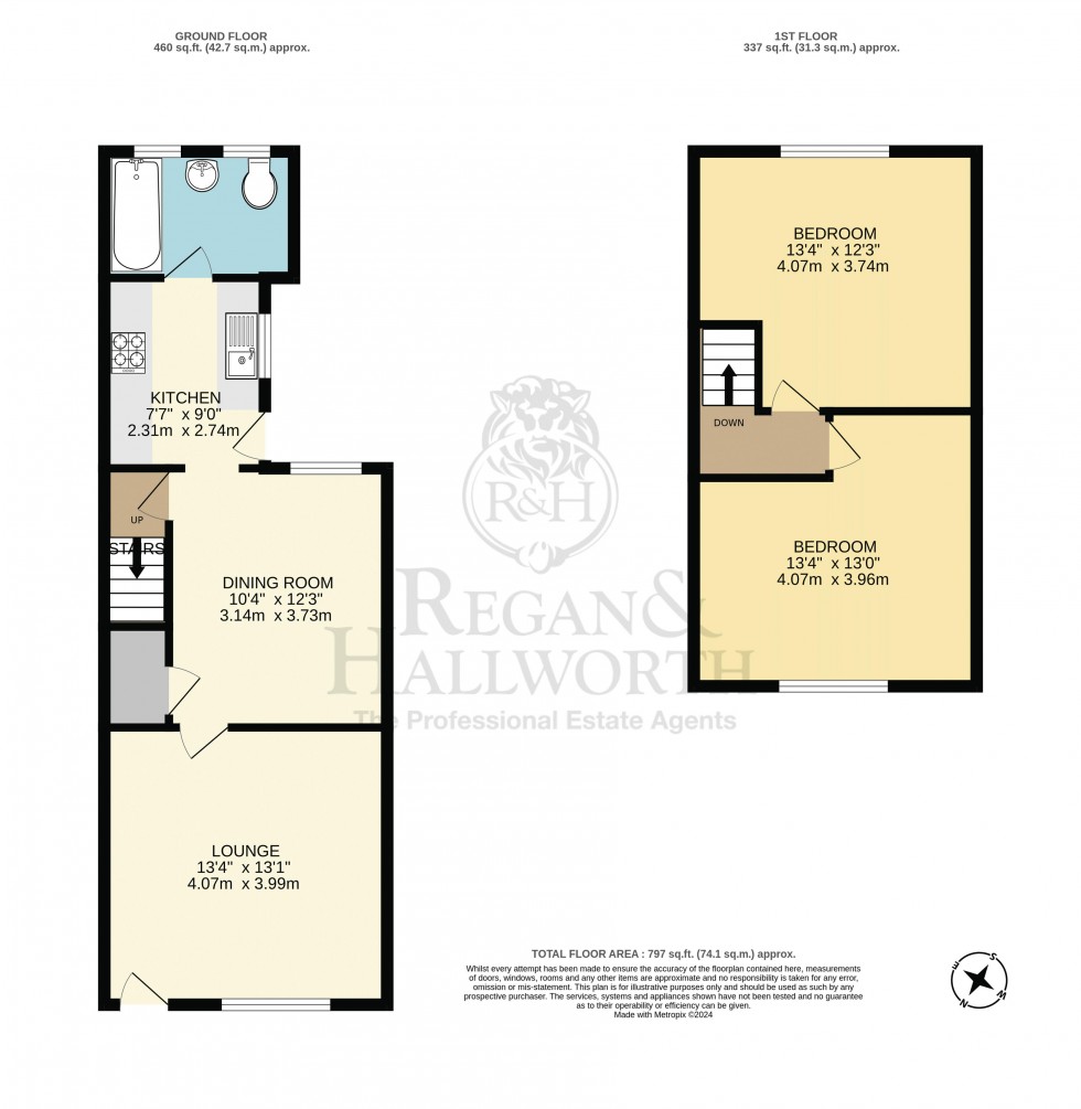 Floorplan for Sledbrook Street, Pemberton, WN5 8EU