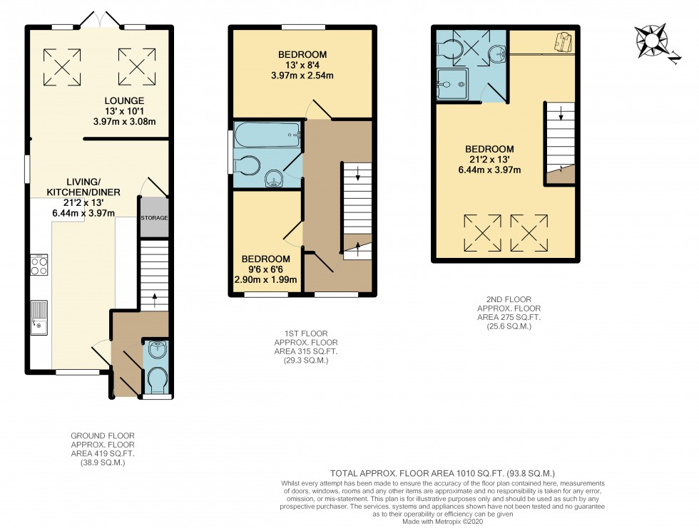 Floorplan for Hedgebank, Standish, WN6 0GQ