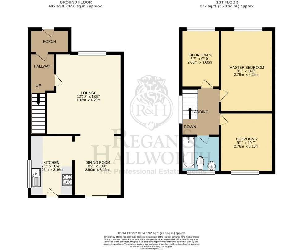 Floorplan for Ash Close, Appley Bridge, WN6 9HU