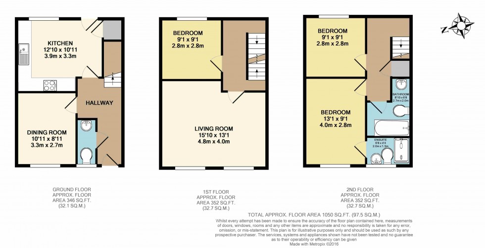 Floorplan for Trevore Drive, Standish, WN1 2TT