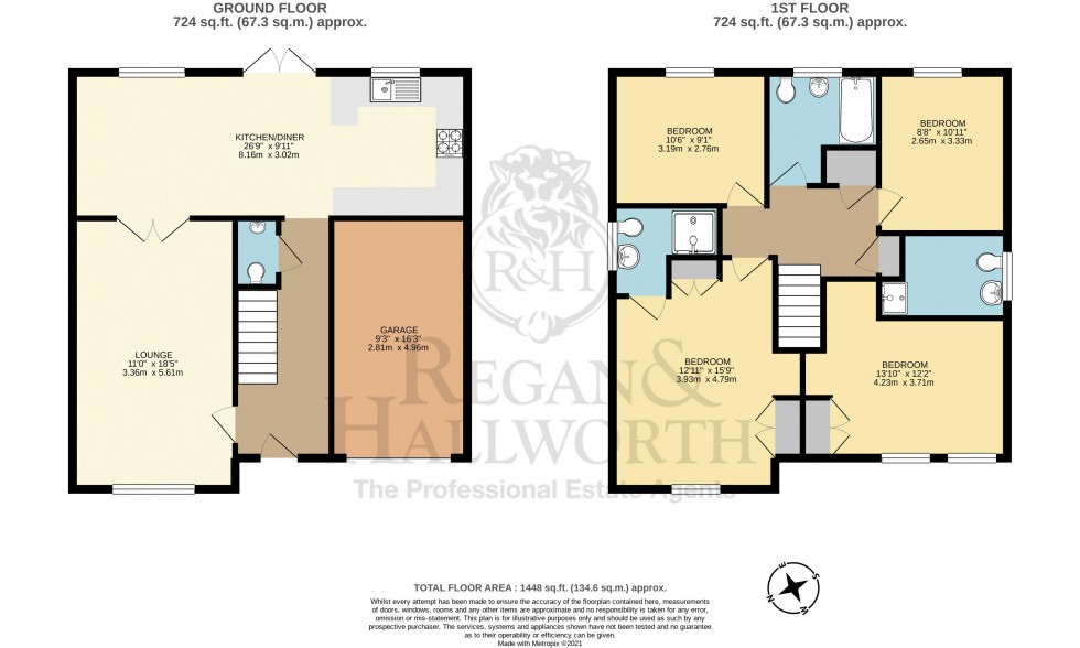 Floorplan for Harrington Park, Shevington, WN6 8GD