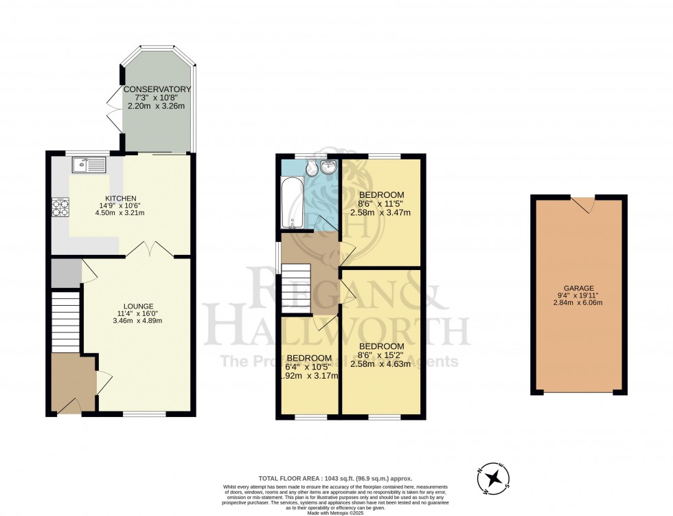 Floorplan for Abbey Court, Wigan, WN6 7TR