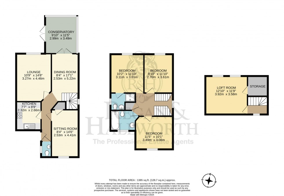 Floorplan for Charlotte Drive, Highfield, WN3 6BF