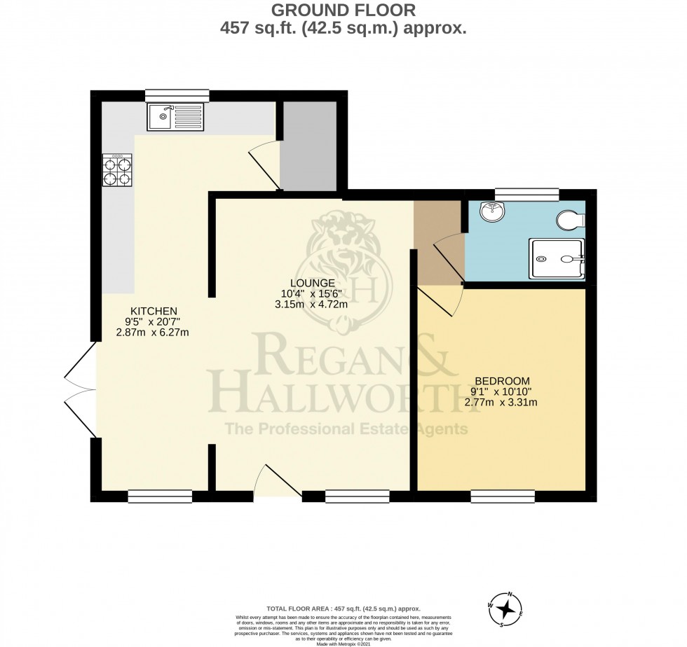 Floorplan for Hillside Avenue, Hilldale. Parbold, WN8 7AW