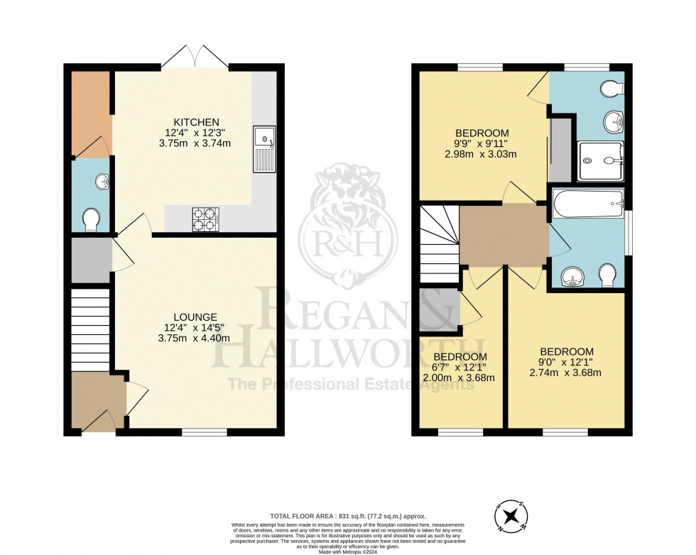 Floorplan for Buttercup Meadow, Standish, WN6 0ZU