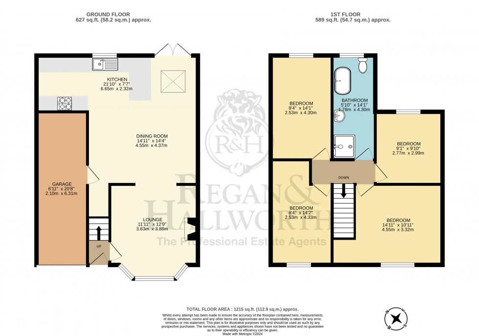 Floorplan for Upholland Road, Billinge, WN5 7AJ