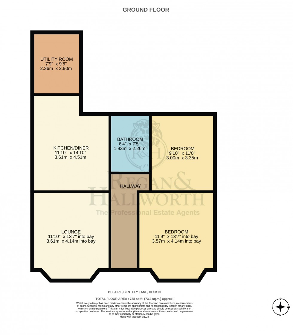 Floorplan for Bentley Lane, Heskin, PR7 5PY