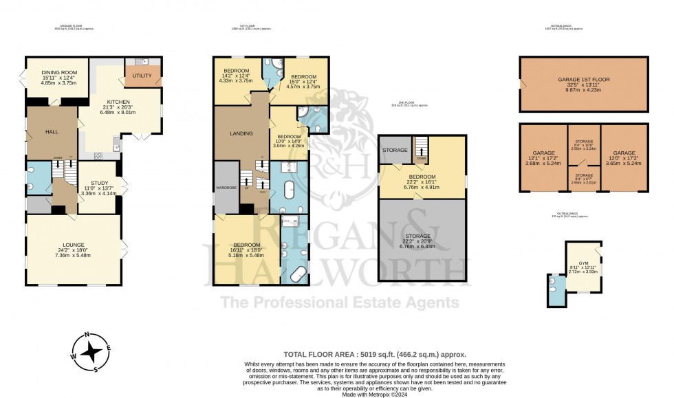 Floorplan for The Barn, Dawber Delph, Appley Bridge, WN6 9LN