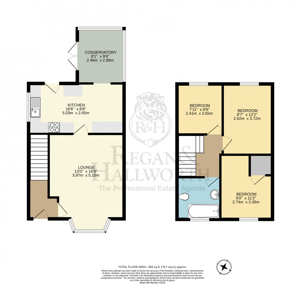 Floorplan for Mill Lane, Appley Bridge, WN6 9DD