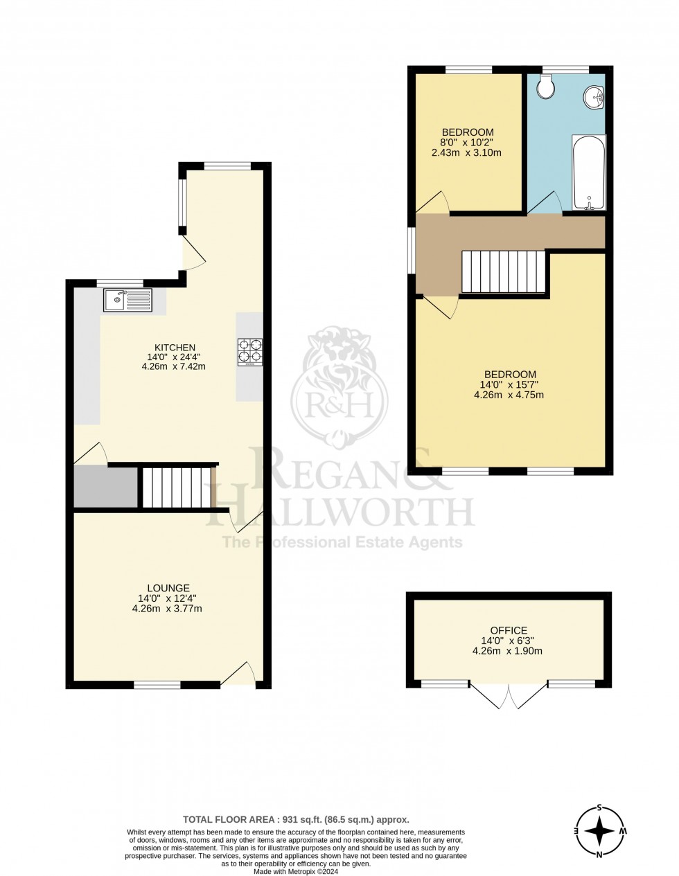 Floorplan for Park Road, Billinge, WN5 7JS