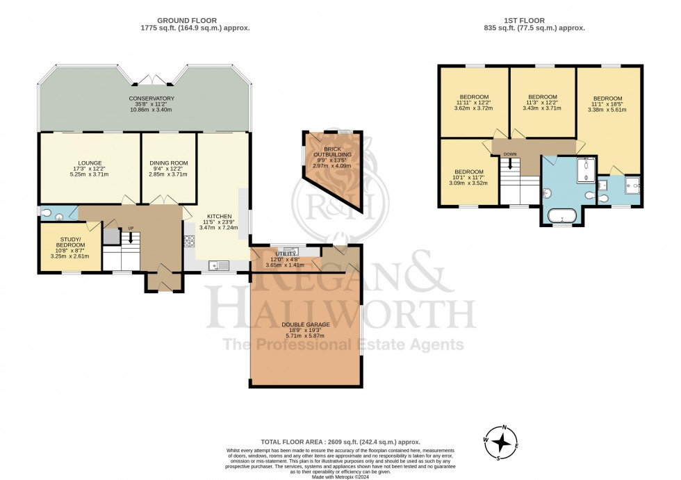 Floorplan for Willowfield Grove, Ashton-In-Makerfield, WN4 9NN