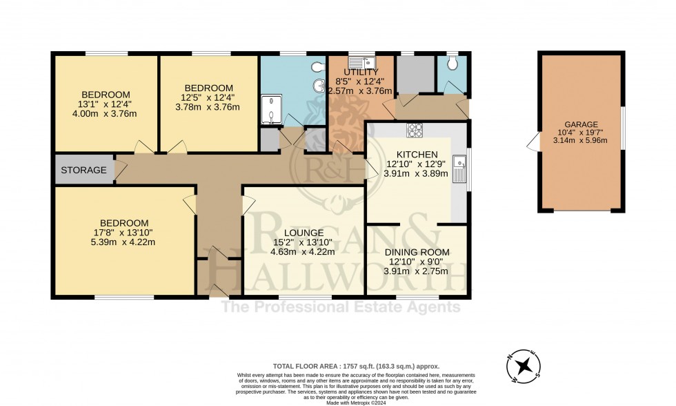 Floorplan for Gores Lane, Crank, WA11 8QX