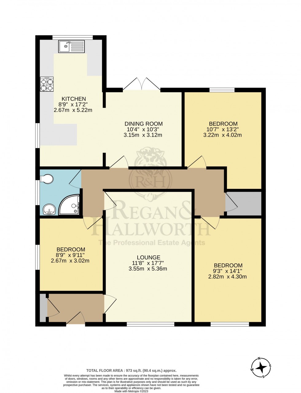 Floorplan for Robin Lane, Hilldale, Parbold, WN8 7BE