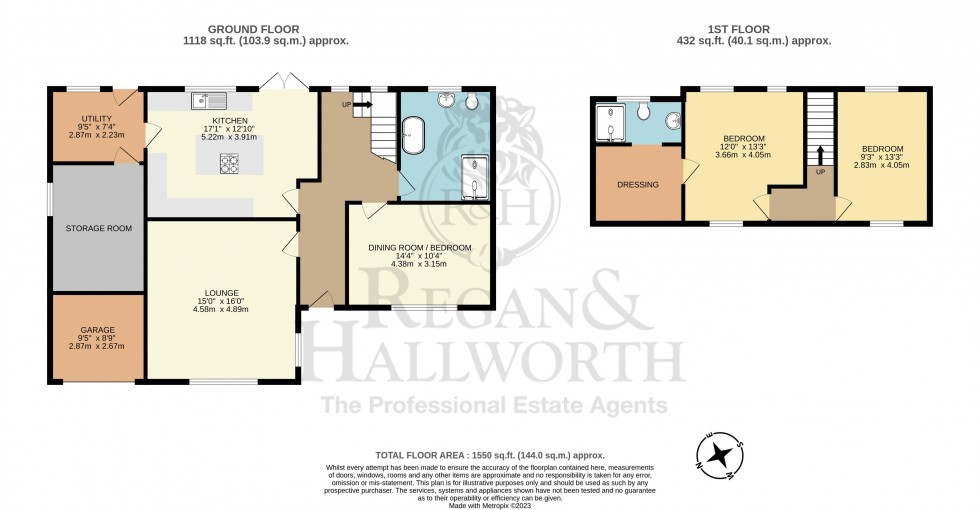 Floorplan for Dick Lane, Brinscall, PR6 8QH