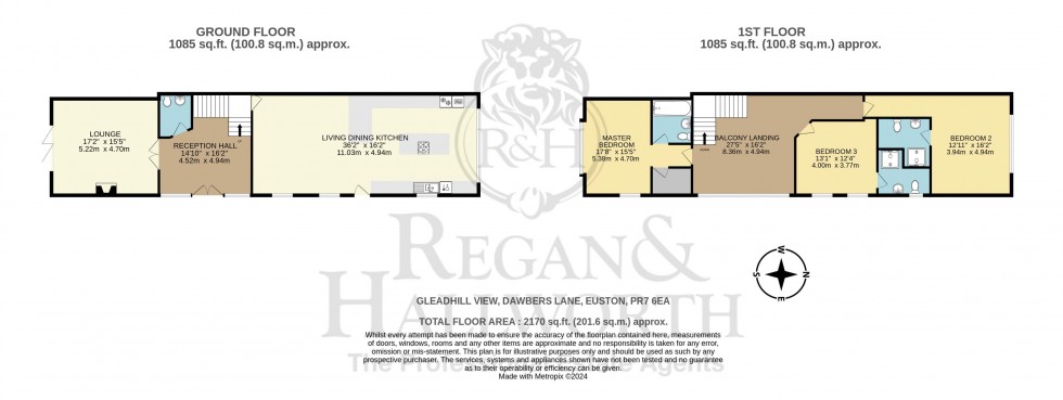 Floorplan for Gleadhill View, Dawbers Lane, Euxton, PR7 6EA