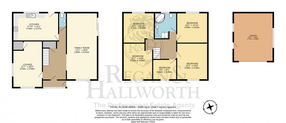 Floorplan for Riverside Avenue, Whelley, WN1 3NU