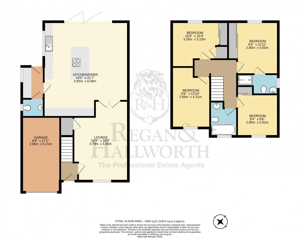 Floorplan for Wessex Drive, Ince, WN3 4JJ