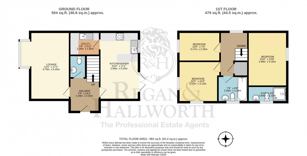 Floorplan for Oxhill Road, Skelmersdale, WN8 6HS