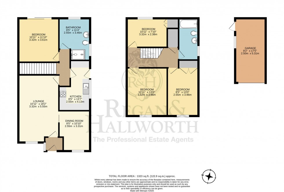 Floorplan for Hallbridge Gardens, Upholland, WN8 0EP