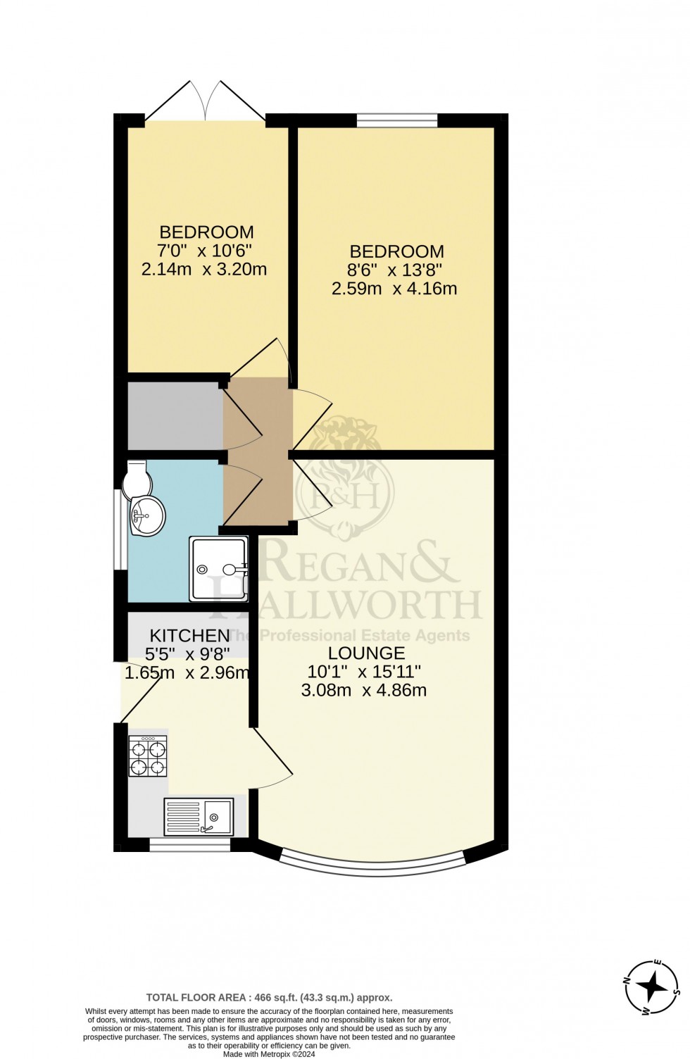 Floorplan for Fotherby Place, Hawkley Hall, WN3 5QH