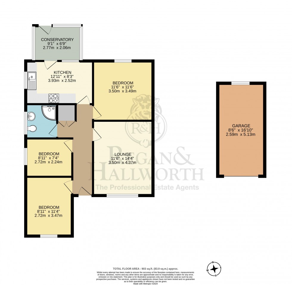 Floorplan for Wenlock Road, Hindley, WN2 3RR