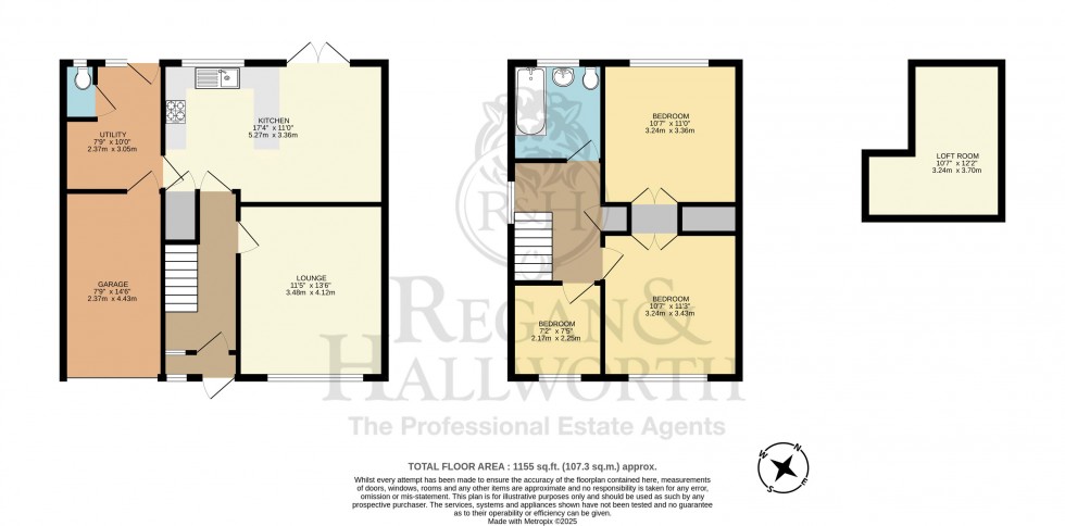 Floorplan for Lathom Drive, Rainford, WA11 8JP