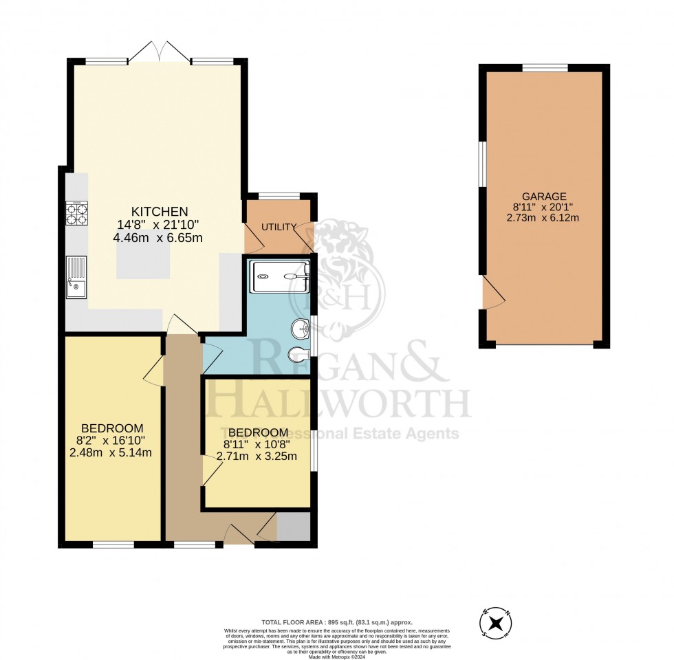 Floorplan for Neargates, Charnock Richard, PR7 5EY