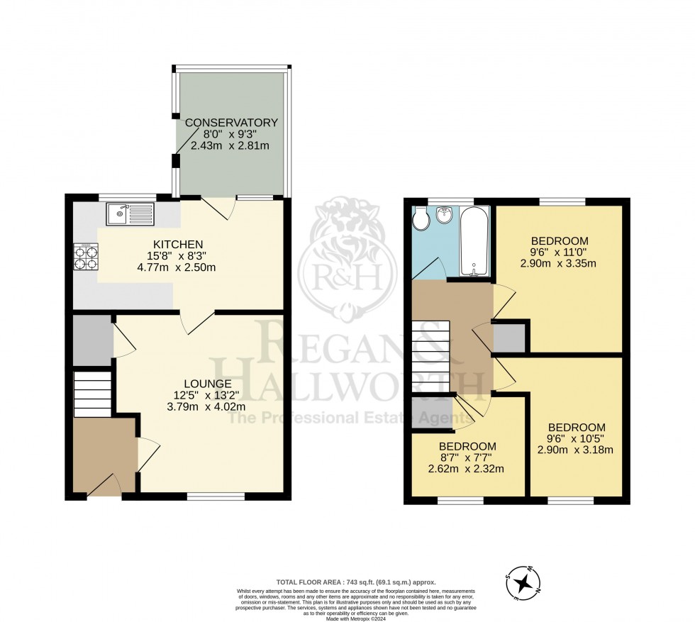 Floorplan for Lawrence Court, Abram, WN2 5RX