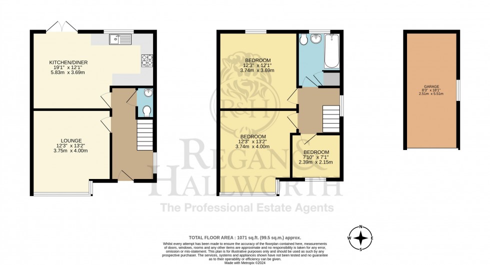 Floorplan for Spencer Road West, Swinley, WN6 7HP