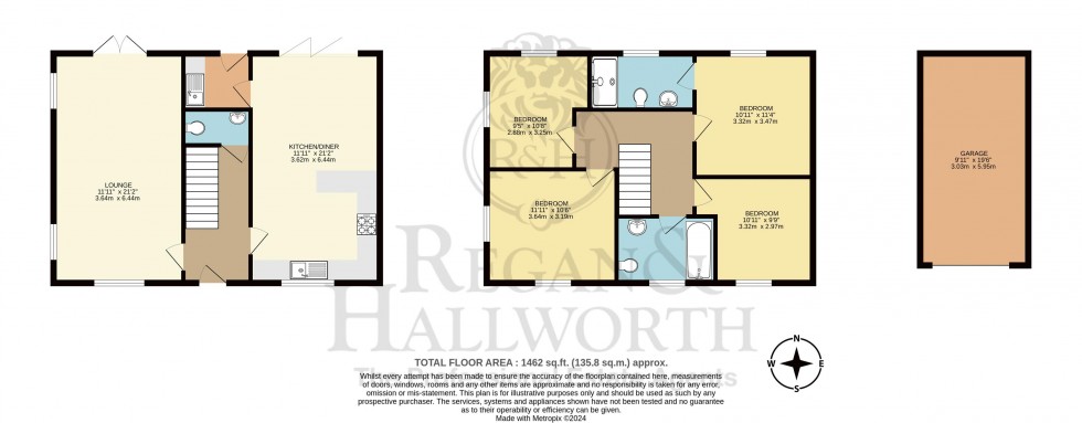 Floorplan for Mason Drive, Upholland, WN8 0BU