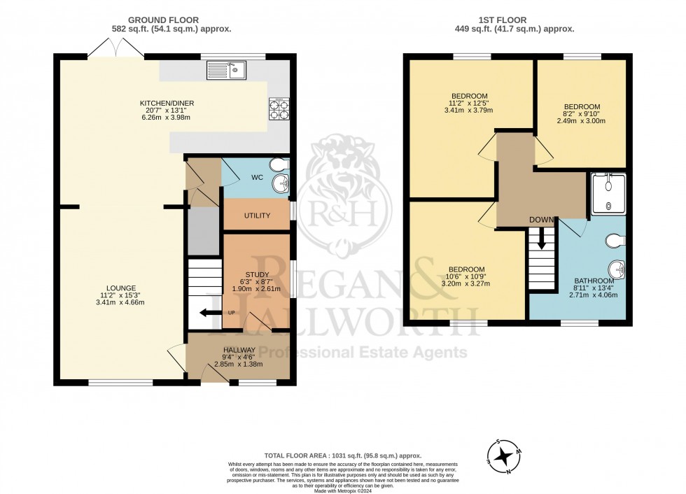 Floorplan for Ross Close, Billinge, WN5 7NP