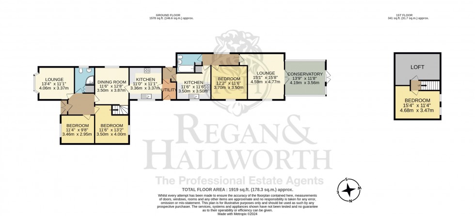 Floorplan for Pepper Lane, Standish, WN6 0PN