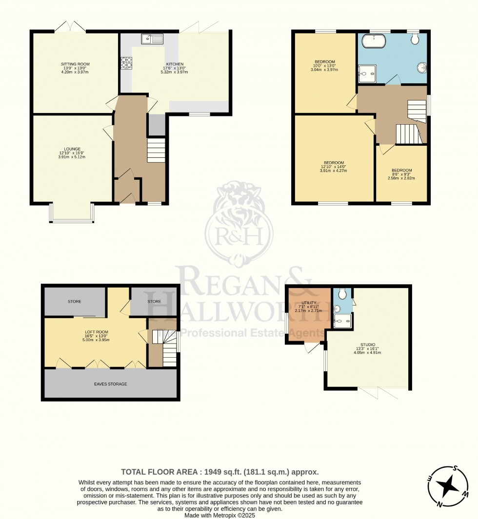 Floorplan for Shaw Street, Swinley, WN1 2BD