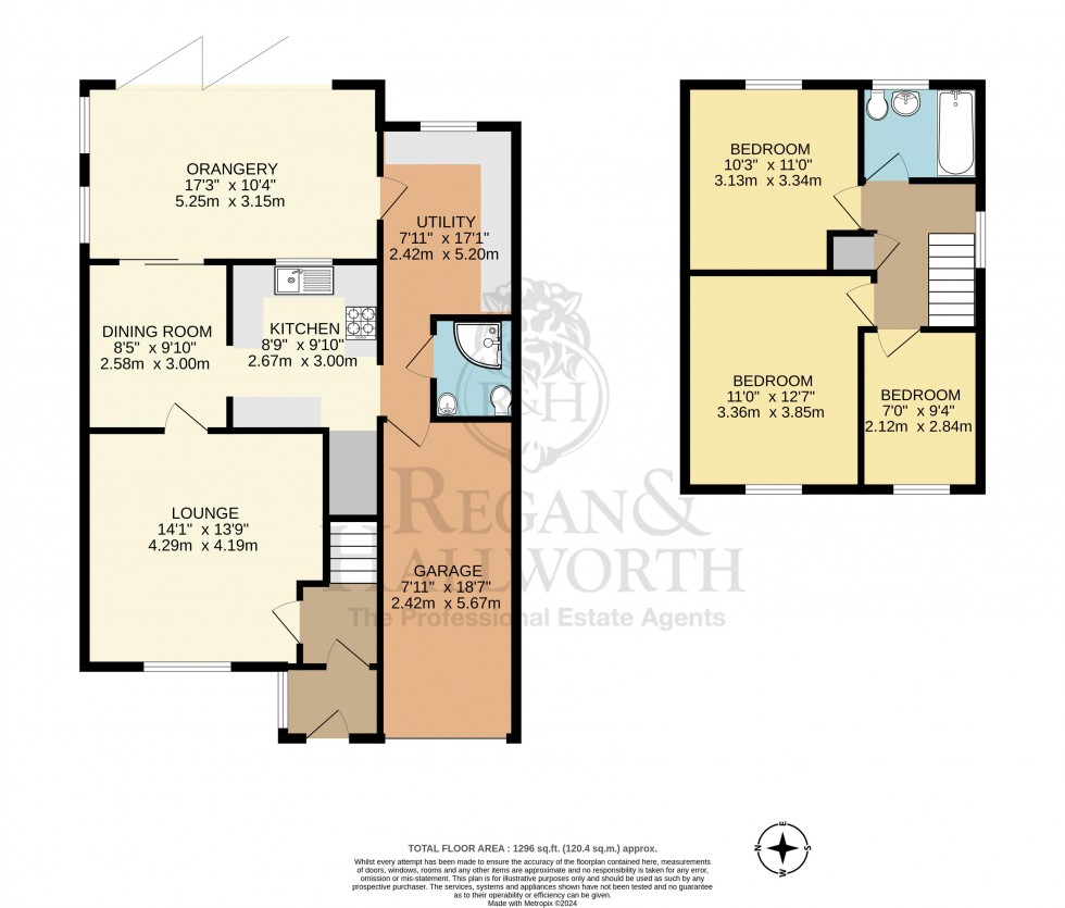 Floorplan for Millbank, Appley Bridge, Lancashire, WN6 9LJ