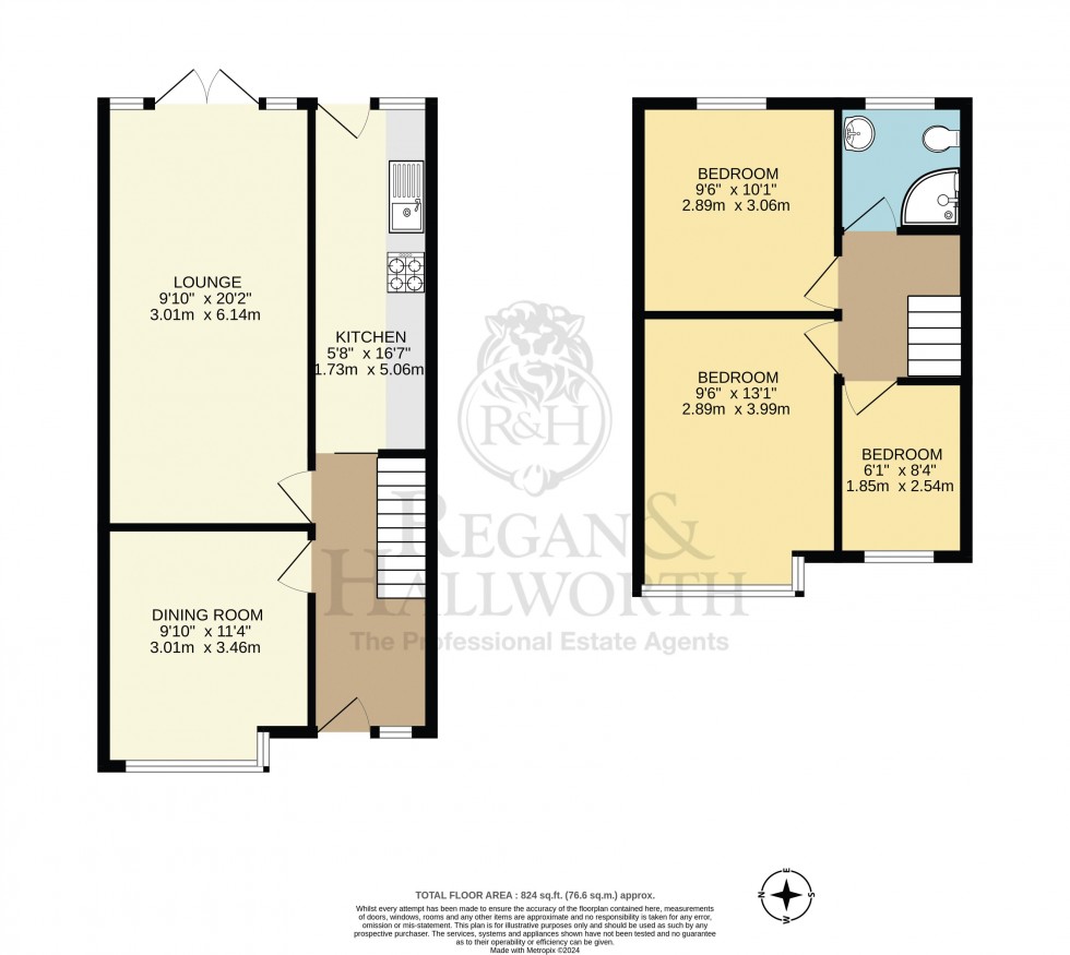 Floorplan for Queensway, Swinley, WN1 2JA