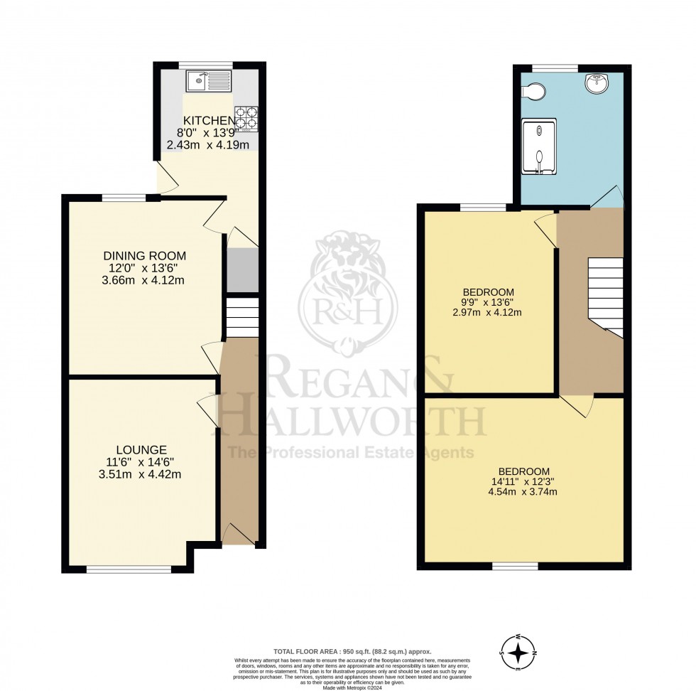 Floorplan for Hodges Street, Springfield, WN6 7JB