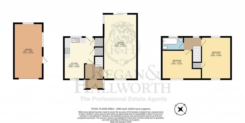 Floorplan for St. Davids Crescent, Aspull, WN2 1ST