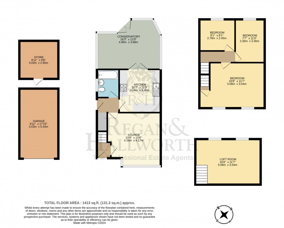 Floorplan for Holt Crescent, Billinge, WN5 7PN