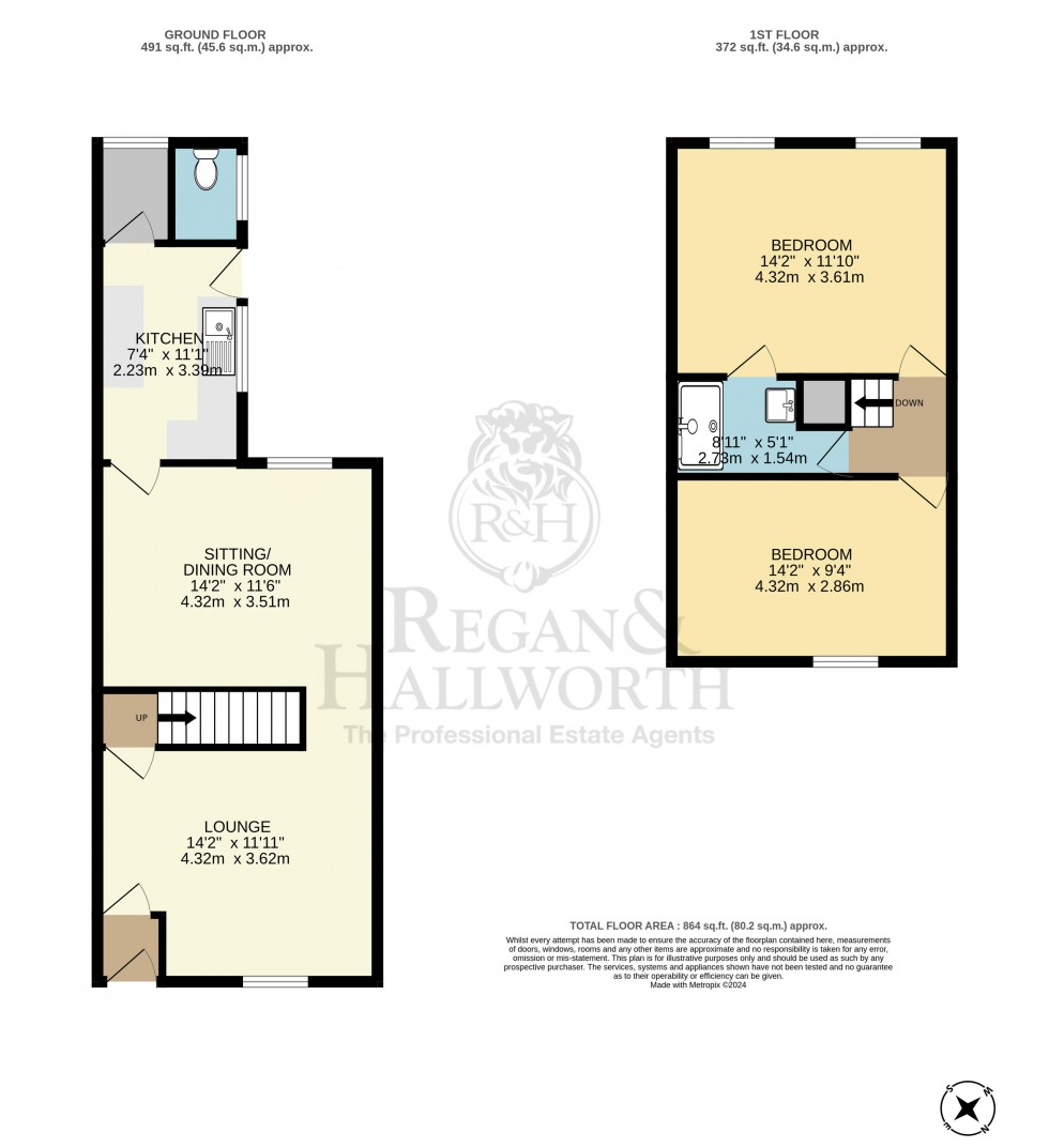 Floorplan for Hodges Street, Springfield, WN6 7JG