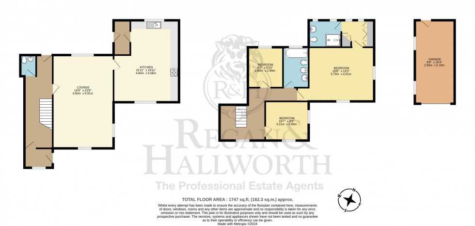 Floorplan for Copperas Cottage, Copperas Lane, Haigh, WN2 1PA