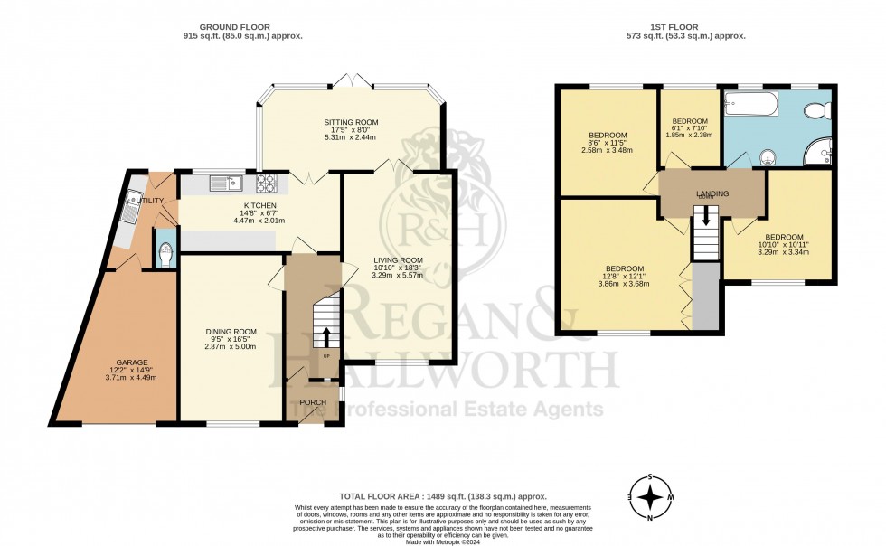 Floorplan for Langholm Road, Garswood, WN4 0SG