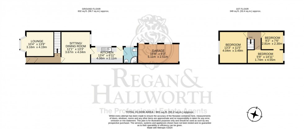 Floorplan for Ashland Avenue, Ashton-In-Makerfield, WN4 9SP