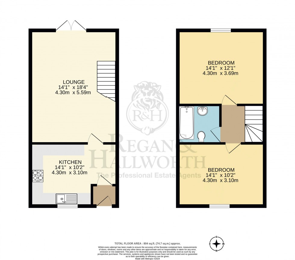 Floorplan for Crooke Road, Crooke, WN6 8LR