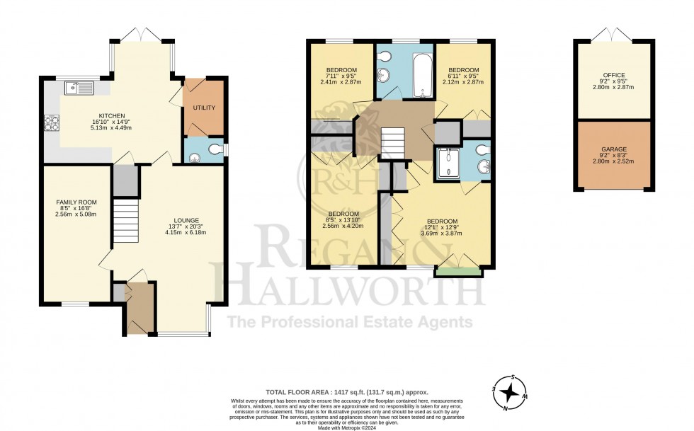 Floorplan for Laverick Grove, Highfield, WN3 6GN