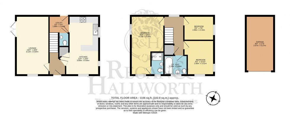 Floorplan for Thorley Grove, Standish, WN6 0WP