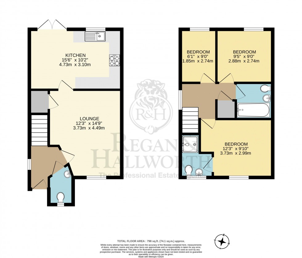 Floorplan for Foxtail Meadow, Standish, WN6 0ZJ