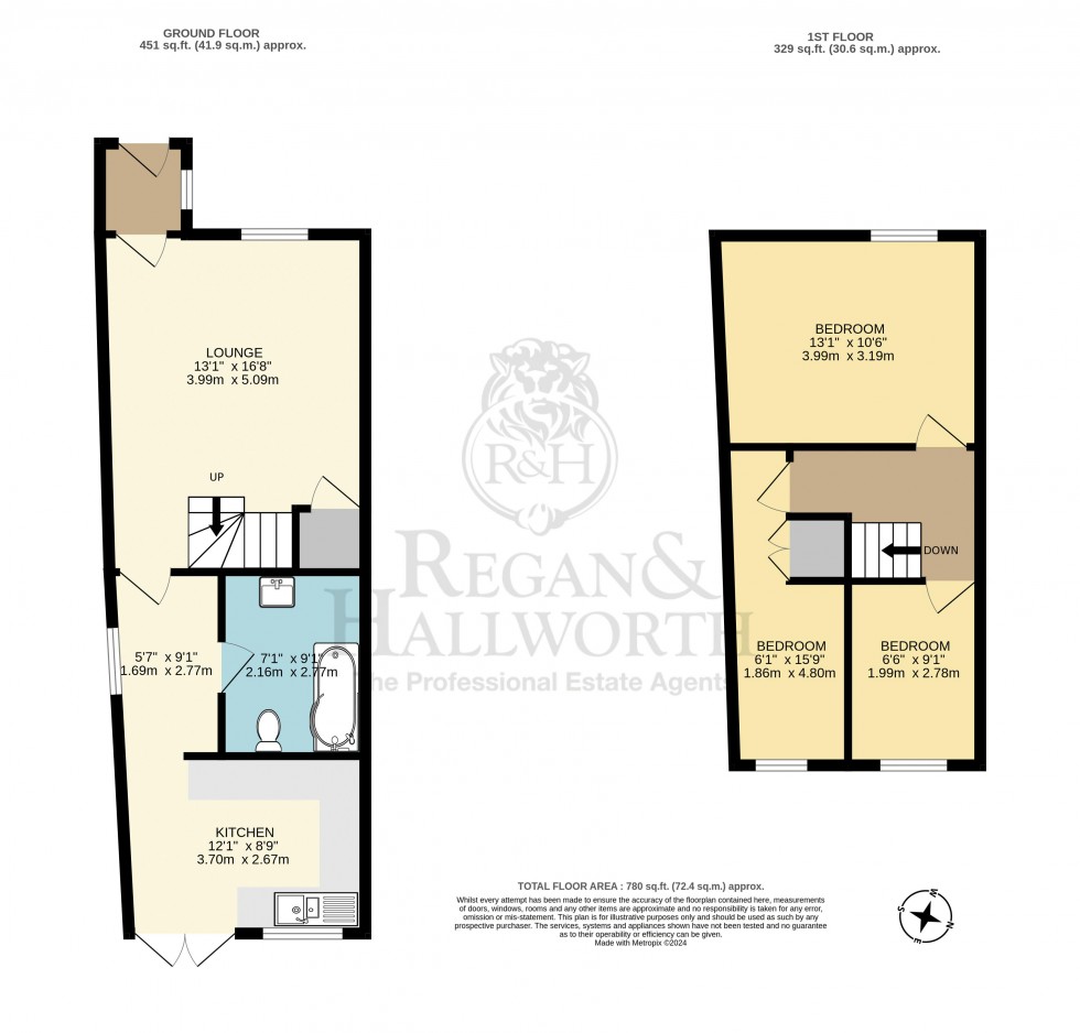 Floorplan for Tunstall Lane, Pemberton, WN5 9HP