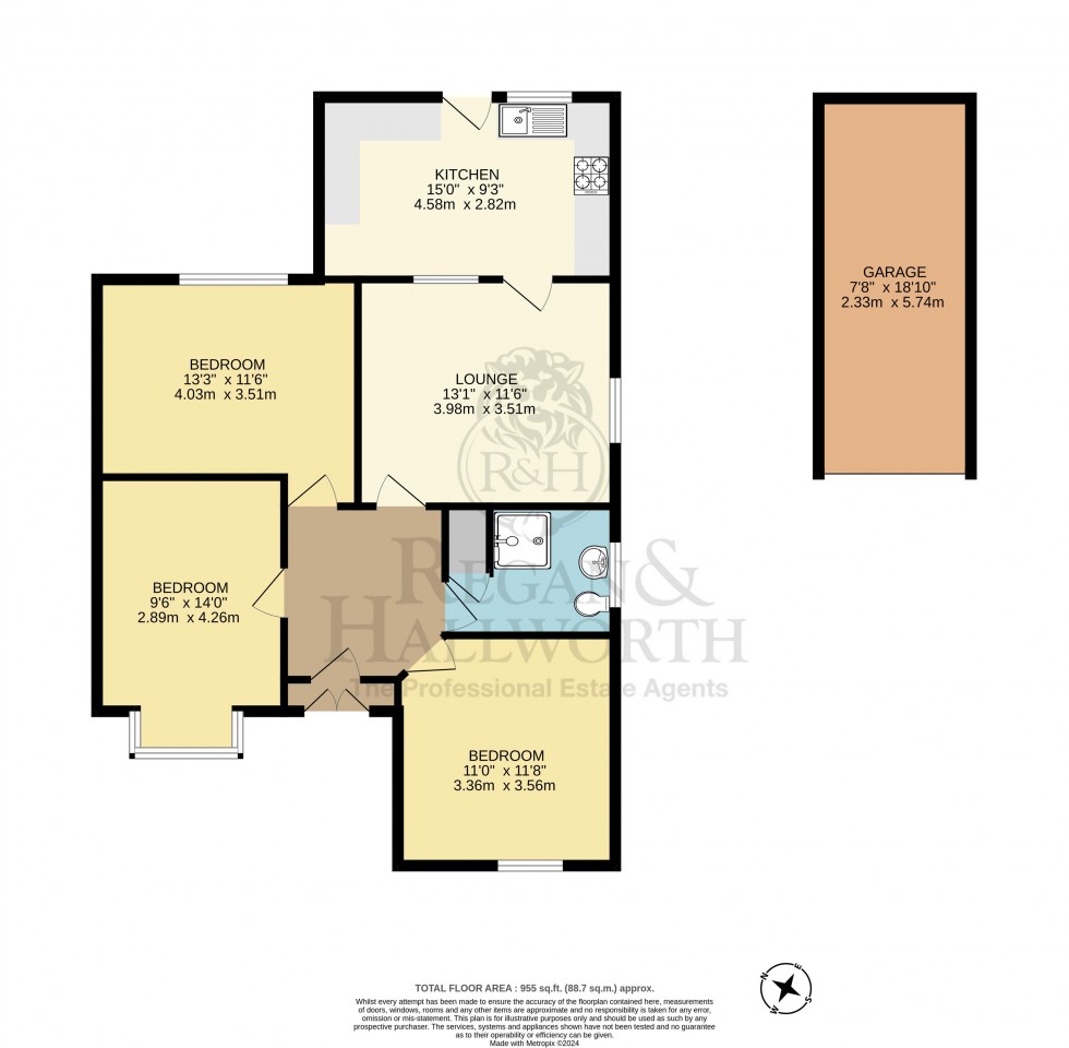 Floorplan for Downall Green Road, Ashton-In-Makerfield, WN4 0NA