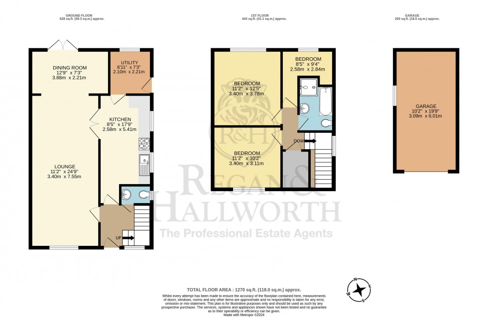 Floorplan for Ravenswood Avenue, Winstanley, WN3 6EZ