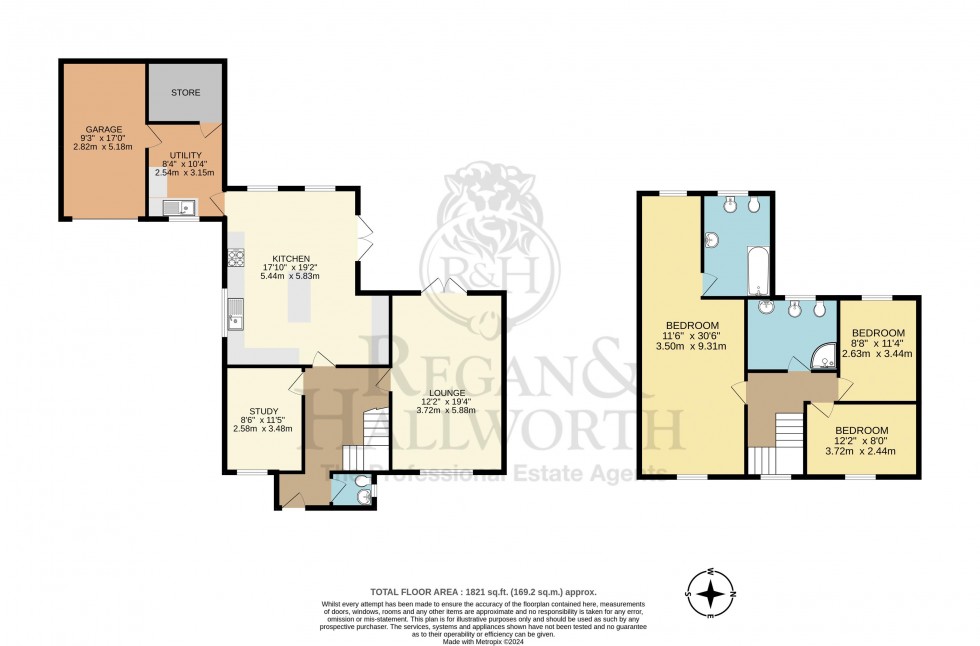 Floorplan for Finch Mill Avenue, Appley Bridge, WN6 9DF